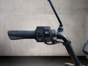 Lenker mit detailierter Ansicht des Steuergriffs