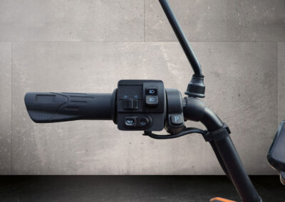 Lenker mit detailierter Ansicht des Steuergriffs