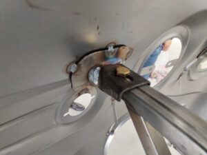 Cargo Runner Big Detailaufnahme Verschweißung des Rahmens für mehr Stabilität