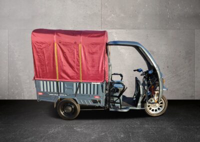 Seitenansicht Cargo Runner Big mit roter Plane