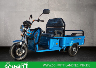 Seitenansicht des Cargo Runner Compact blau