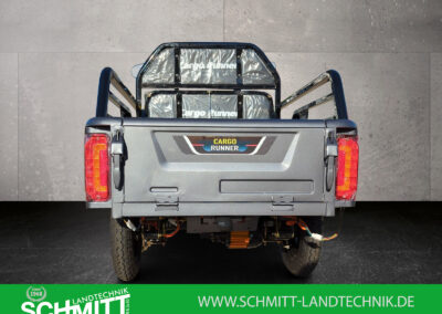 Rückansicht mit Leuchten des Cargo Runner Compact in Grau