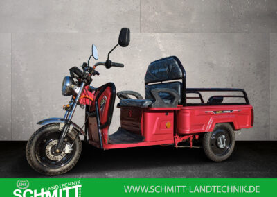 Produktbild Seitenansicht des Compact des E-Lastenrads in Rot