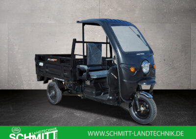 Seitenansicht links des schwarzen Modells unseres Heavy Duty