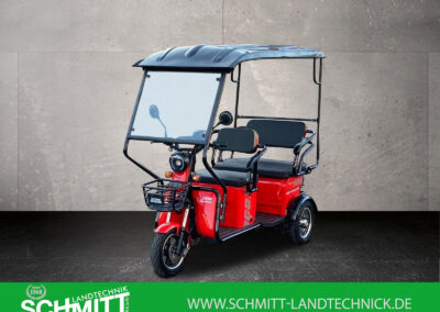 Seitenansicht links des Cargo Runner Passenger mit Sitz und Vorderrad