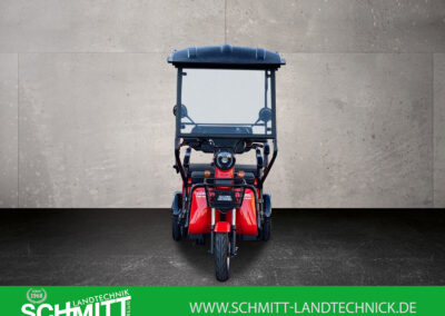 Frontansicht des Cargo Runner Passenger in Rot