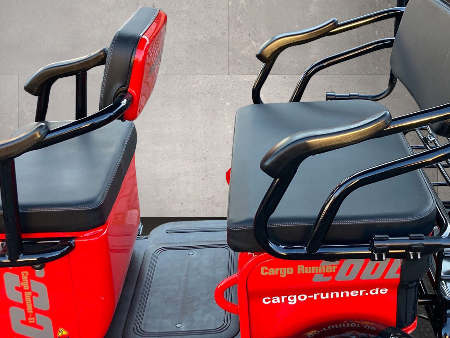 Detailaufnahme der Rücksitzbank des Cargo Runner Passenger