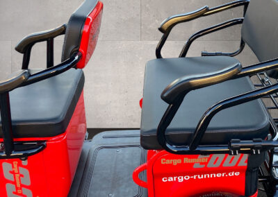 Detailaufnahme der Rücksitzbank des Cargo Runner Passenger